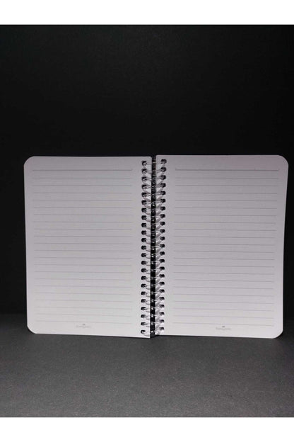 100 Sayfa A6 (10x15 Cm) Çizgili Telli Plastik Kapak Not Defteri