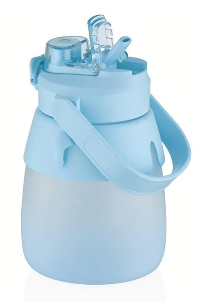 1000ml Pipetli/pipetsiz Çift Kullanım Suluk Matara (SPOR OKUL DOĞA) Vgn6640-mavi