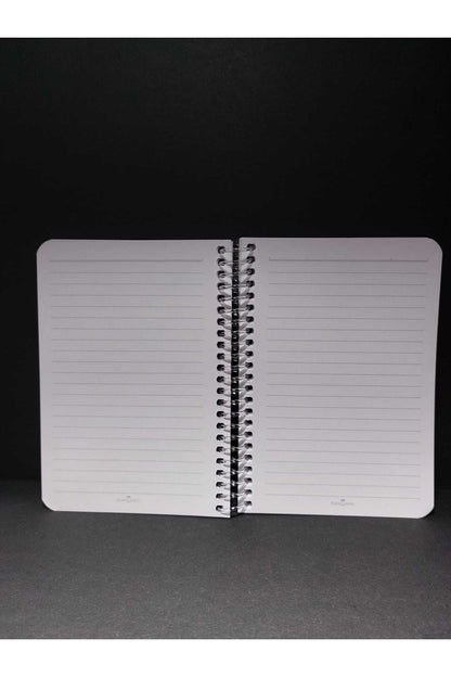 100 Sayfa A6 (10x15 Cm) Çizgili Telli Plastik Kapak Not Defteri