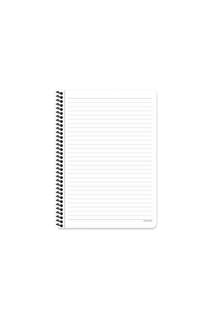 ÇİZGİLİ 16x22 CM 80 YAPRAK PLASTİK KAPAK TELLİ DEFTER 60 GRAM BEYAZ SAYFA COFFEE