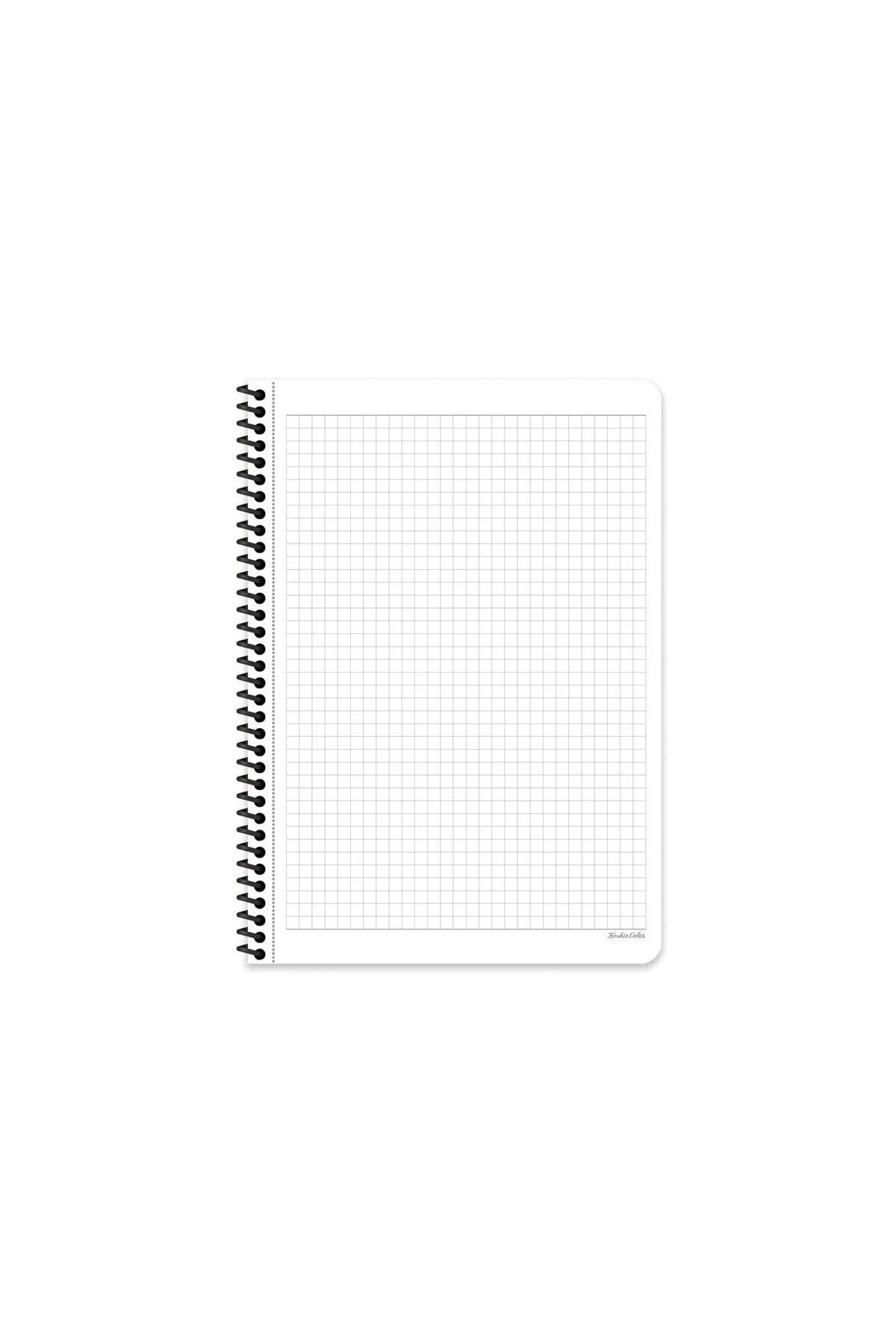 KARELİ A4 80 YAPRAK PLASTİK KAPAK TELLİ DEFTER COLLEGE KESKİN COLOR