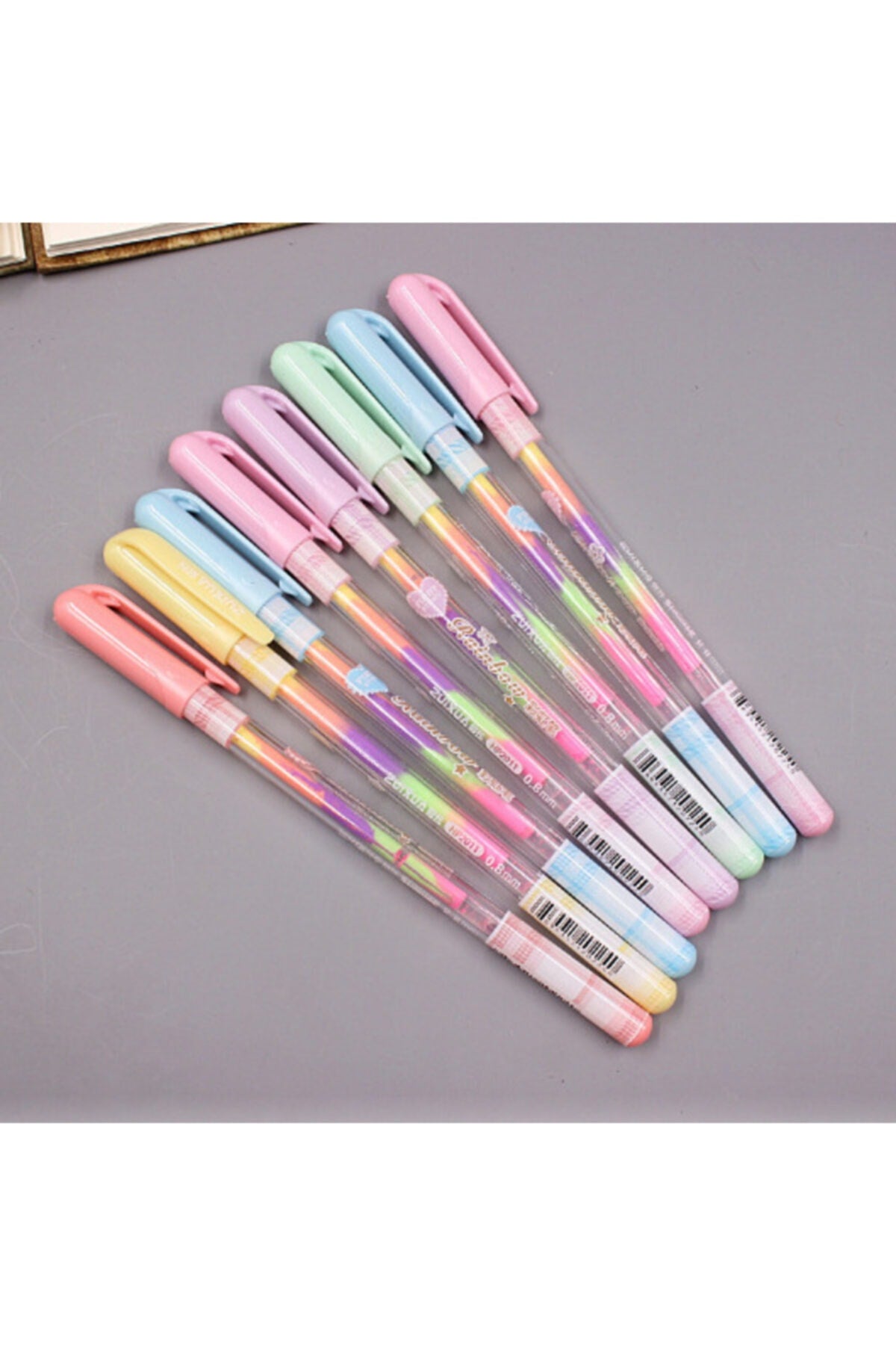 Rainbow Pastel Renk Jel Kalem