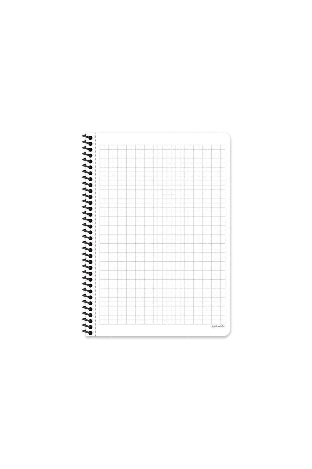 KARELİ 16x22 CM 80 YAPRAK PLASTİK KAPAK TELLİ DEFTER 60 GRAM BEYAZ SAYFA TERAZZO