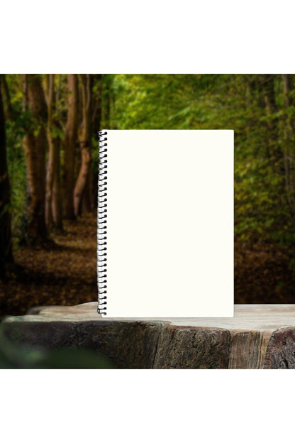 16x22 Cm Çizgisiz Hafif Kağıt 80 Yaprak Telli Defter Karton Kapak 60 Gr Ivory Kağıt