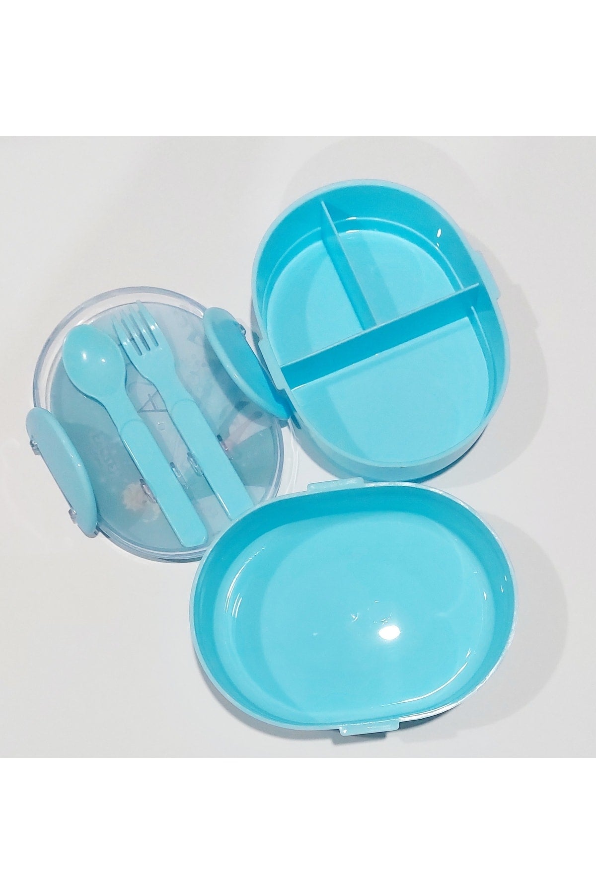 Plastik Beslenme Kutusu Lisanslı 1.4 Litre 2 Katlı Çatal Kaşıklı Frozen