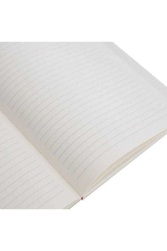 14x20 Cm Çizgili 160 Yaprak Sert Kapak Lastikli Defter Krem Renk 70 Gr Kağıt