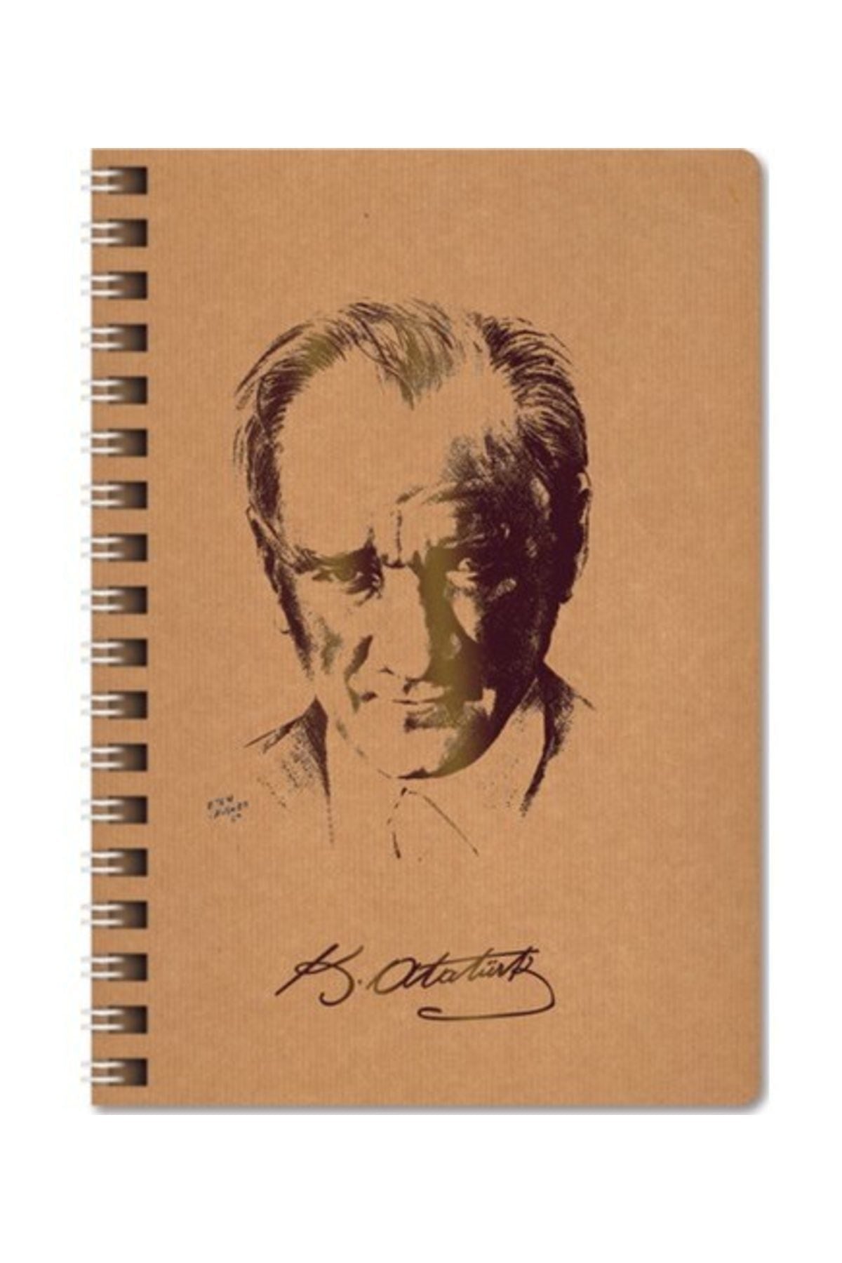 A4 100 Yaprak Düz Funky Spr.Defter-Atatürk