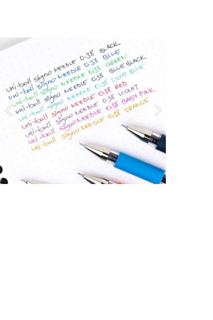 Signo Needle 0.38 Iğne Uçlu Jel Kalem Tüm Renkler Set 9 Lu