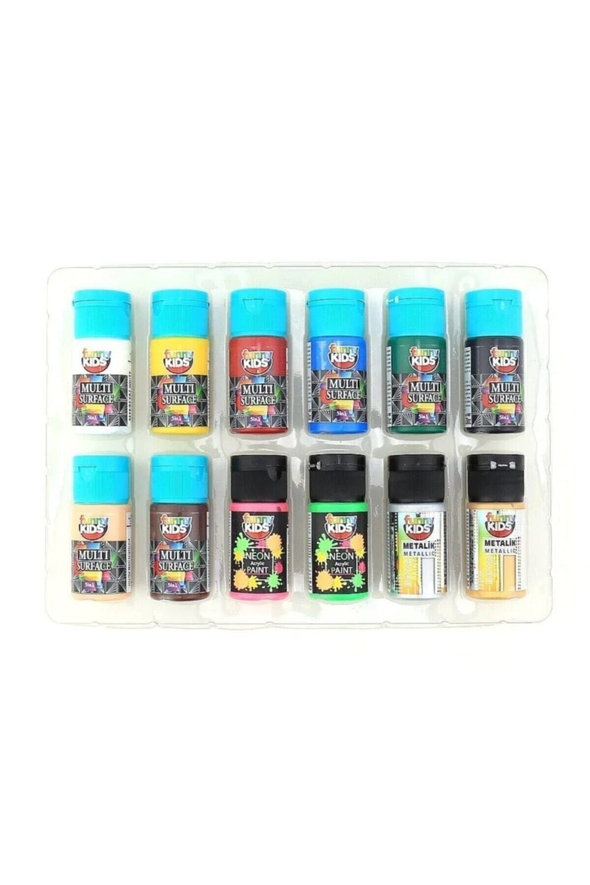 Multimix 12'li Akrilik Boya Seti 8+2+2 Set 12x 20 Ml