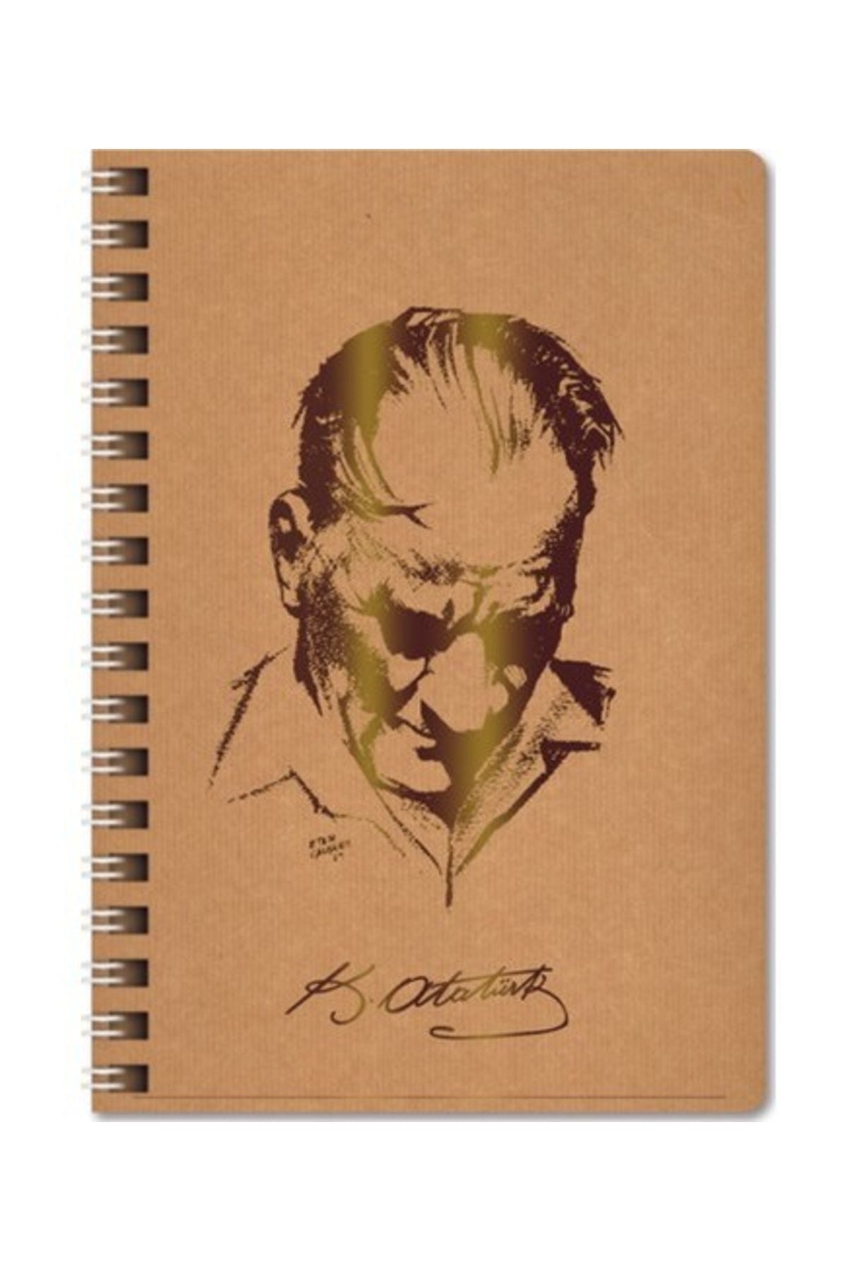 A4 100 Yaprak Düz Funky Spr.Defter-Atatürk