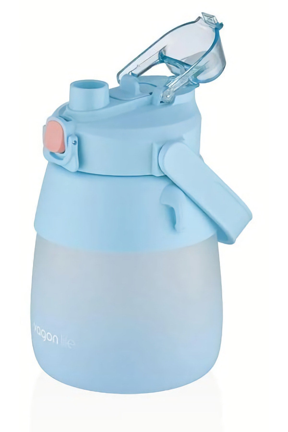 1000ml Pipetli/pipetsiz Çift Kullanım Suluk Matara (SPOR OKUL DOĞA) Vgn6640-mavi