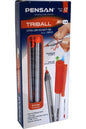 Tükenmez Kalem Triball 1.0 Mm Bilye Uç Oranj Turuncu Pe01003Tkor (12 Li Paket)