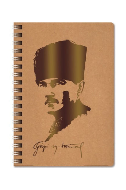 A4 100 Yaprak Düz Funky Spr.Defter-Atatürk