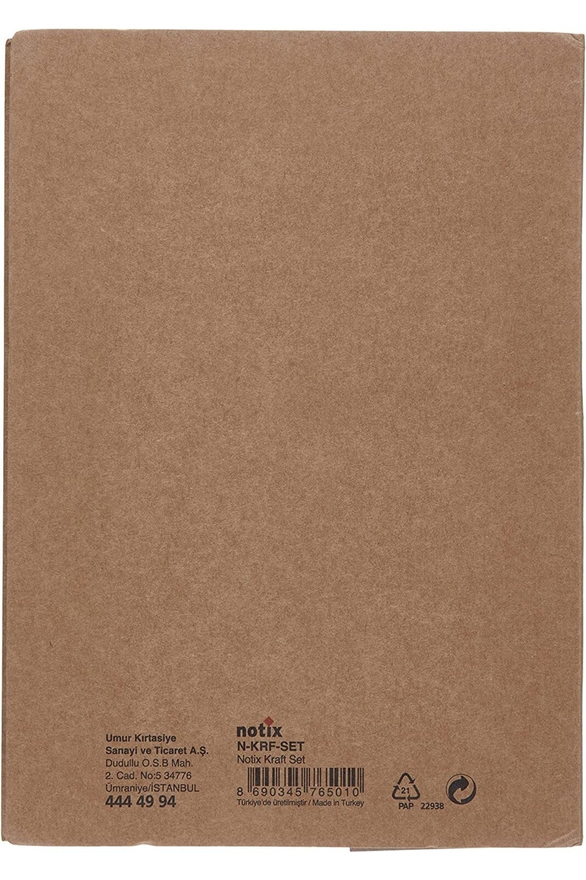Kraft Parçalı Yapışkanlı Kağıt Post-it Seti Defter Biçiminde 14x20 Cm