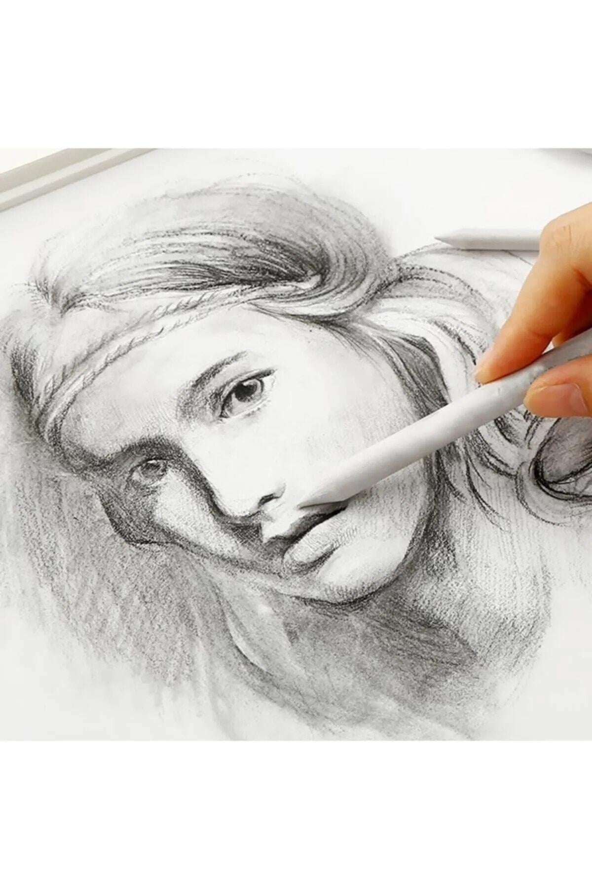 Toz Pastel Dağıtıcı 6'lı Set Kaynaştırma Kalemi 1-2-3-4-5-6 Numraları