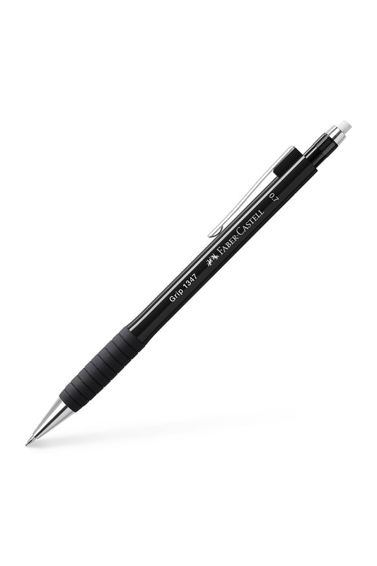 1345/47 Versatil Kalem, 0.7 mm, Siyah, Ergonomik Tutuş, Yaylı Uç, Uzun Silgi, Modern Tasarım 062451, one size