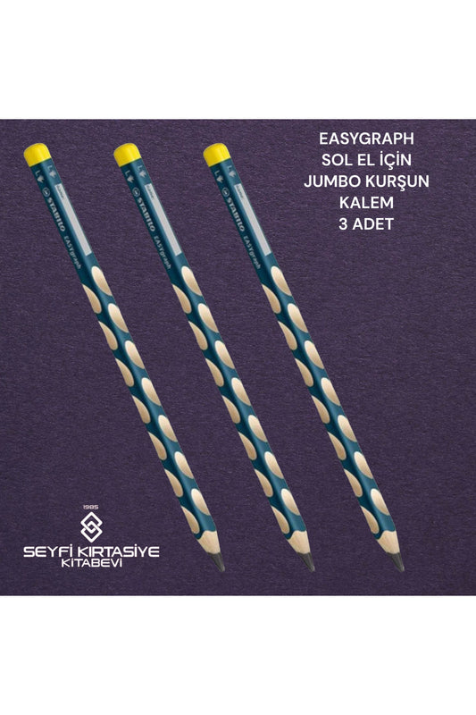 SOL EL EASYGRAPH JUMBO İLK YAZI KALEMİ 3 ADET STAB*İLO ERGONOMİK TUTUŞ