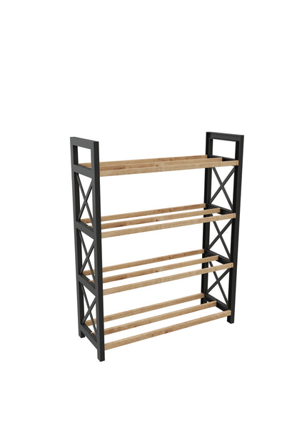 3 ÇITALI 4 KATLI EKO DEKORATİF MASİF AHŞAP PLASTİK AYAKKABILIK (MDF DEĞİLDİR.mdf kolay kırılır !!!)
