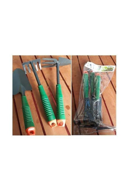 Bahçe Bitki Düzenleme Seti 3 Parça Çapa Kürek Tırmık Bahçe Alet Seti