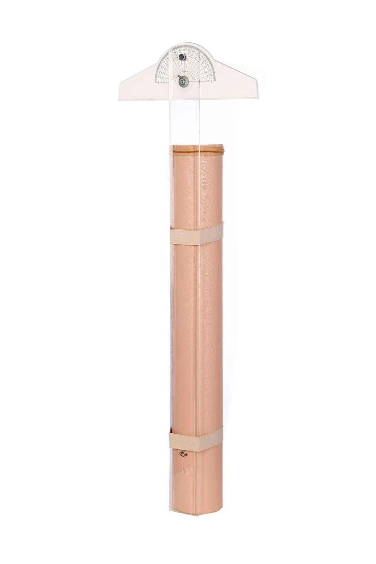 Proje Tüpü Bazuka Deri Pudra Pembe 10,5*76cm Tek Kademeli T Cetveli Takılabilir