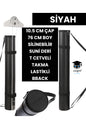 PROJE TÜPÜ BAZUKA 10.5 CM ÇAP 76 CM BOY SİLİNEBİLİR SUNİ DERİ T CETVELİ TAKMA LASTİKLİ BBACK