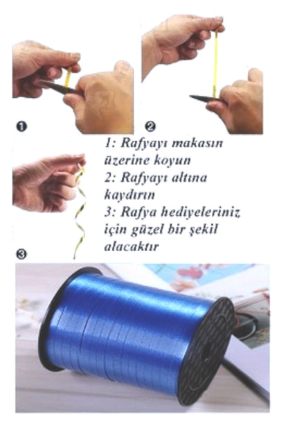8 MM X 200 METRE SUYA DİRENÇLİ ŞEKİLLENDİRİLEBİLİR RAFYA-SİYAH