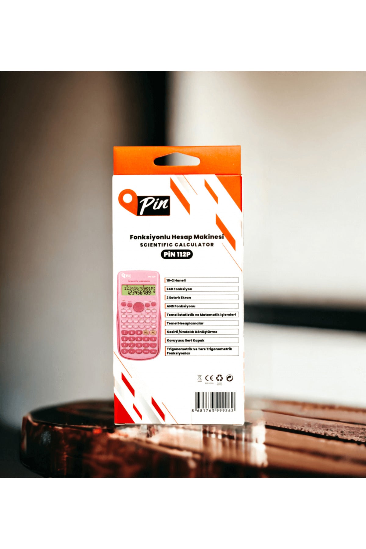 112P Fonksiyonel Bilimsel Hesap Makinesi Pembe