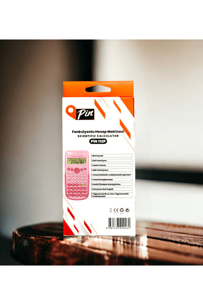 112P Fonksiyonel Bilimsel Hesap Makinesi Pembe