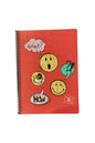 A4 telli 80 yaprak KARELİ Umur smiley emoji defter PLASTİK KAPAK
