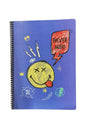 A4 telli 80 yaprak ÇİZGİLİ Umur smiley emoji defter PLASTİK KAPAK