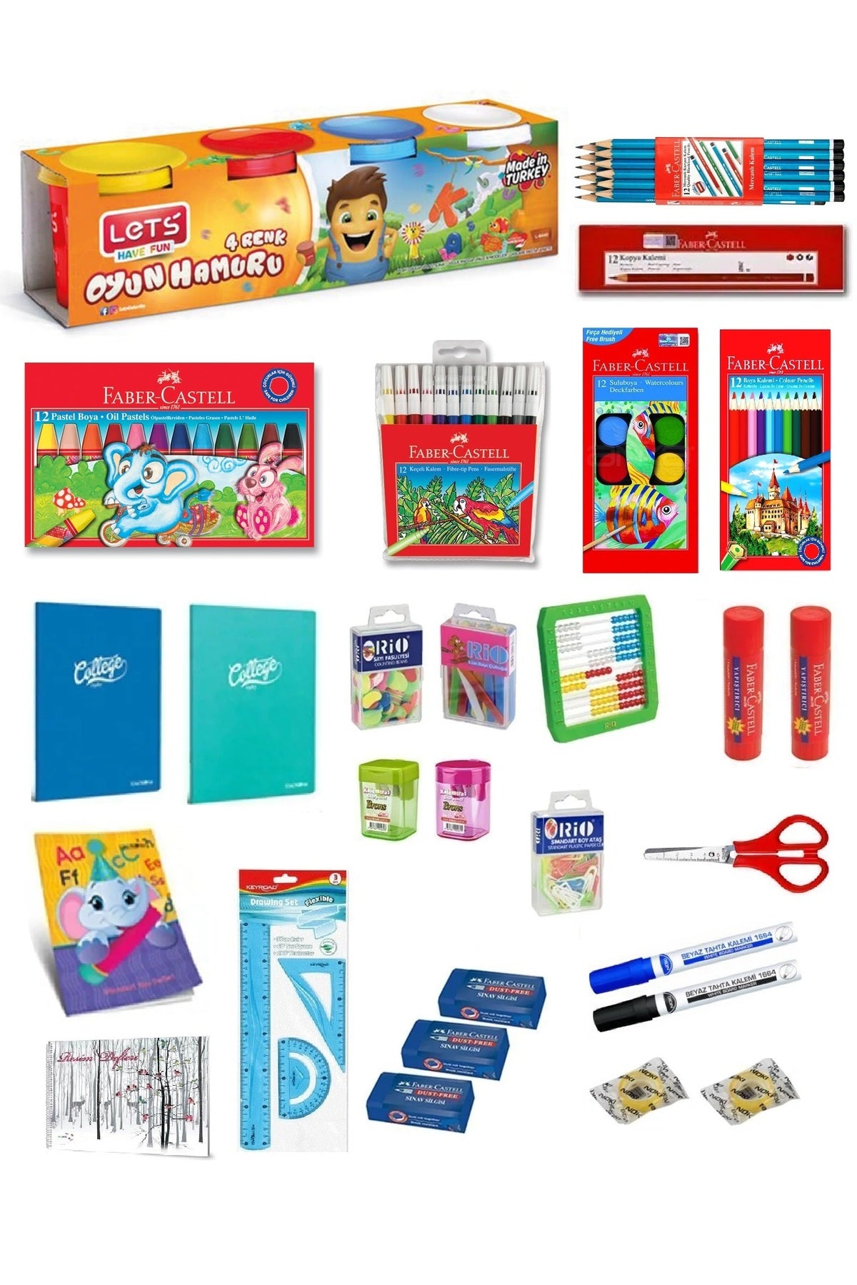 1. Sınıf Kırtasiye Seti 28 Parça Başlangıç Full Tam Set Krtset3